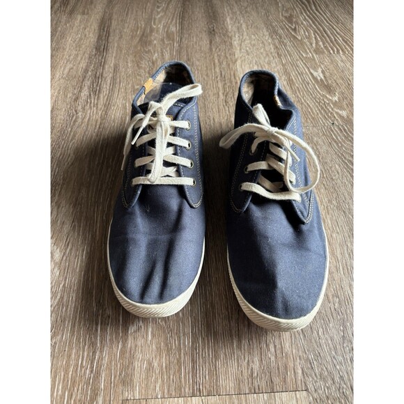 Keds Classic High Hi Top Blue Denim Canvas Fashion Skate Men's Sz 10.5 Sneaker - Picture 1 of 7